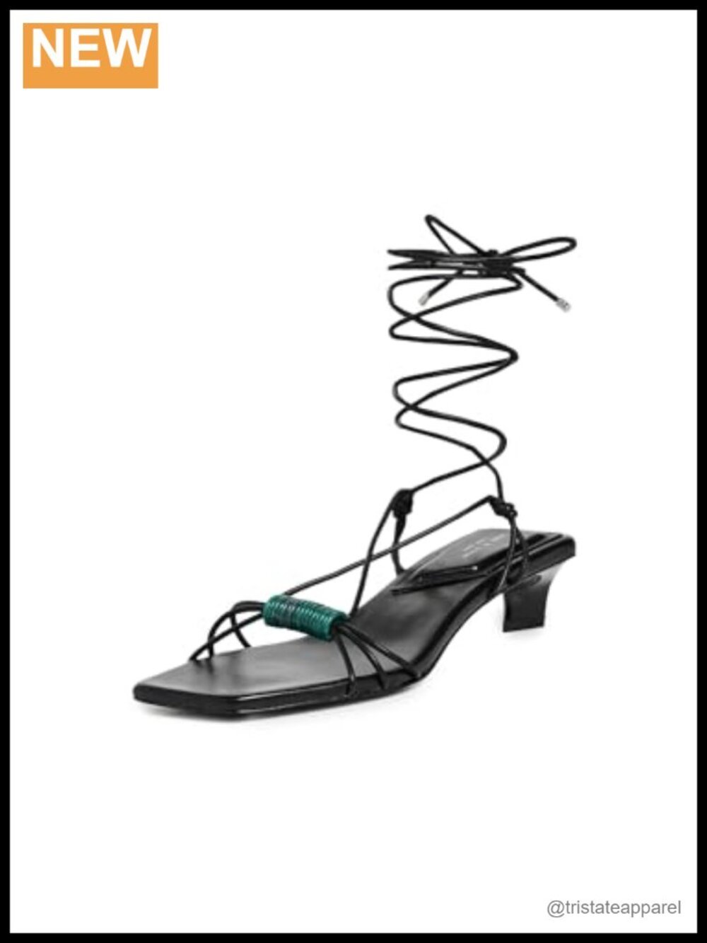 Strappy Kitten Heel Sandals with Ortholite Insole and Recycled Materials